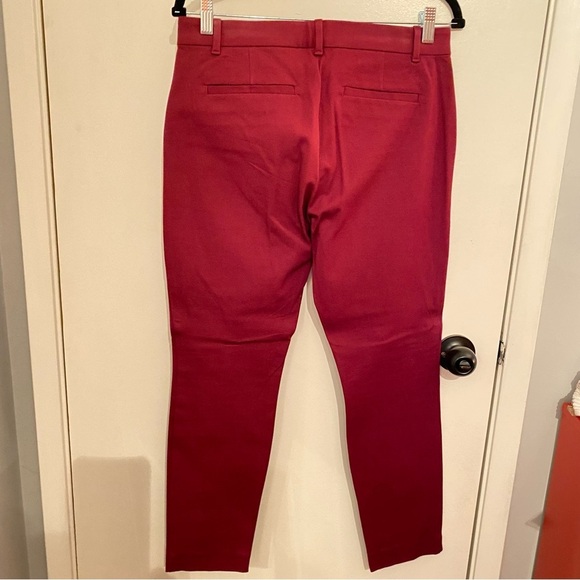 GAP Burgundy (not red) Office Style Trousers Skinny Ankle Size 8 R Brand New - Picture 2 of 10